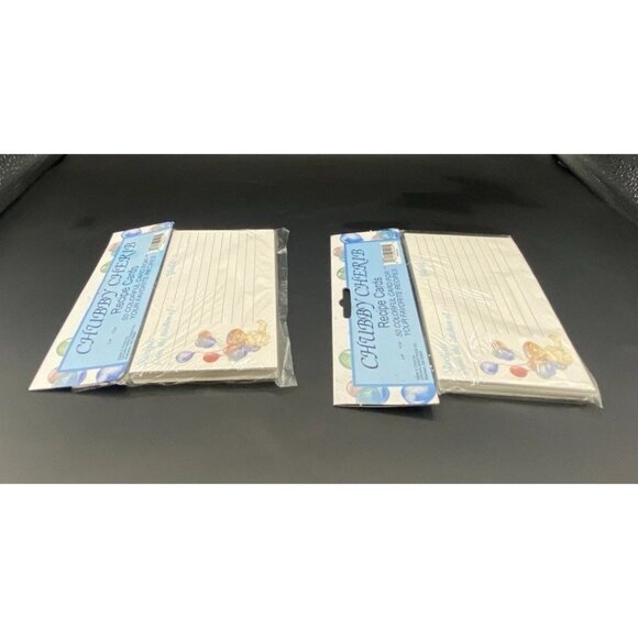 Chubby Cherub Recipe Cards 5x3 Lot of 2 Packs 50 Each Vintage NOS Home Cook Chef - Picture 5 of 13